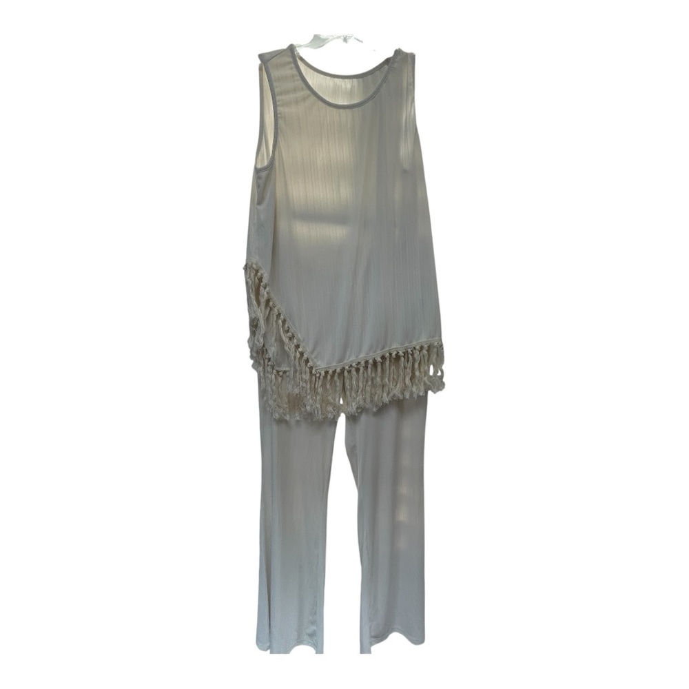 SHEIN White Fringe Detail Set - Picture 1 of 4